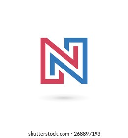 Letter N logo icon design template elements

