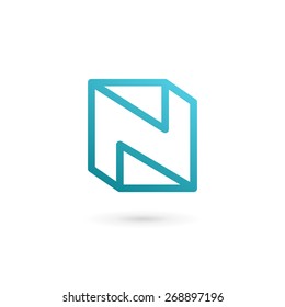Letter N logo icon design template elements
