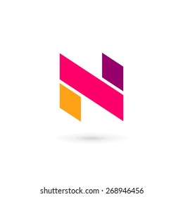 Letter N logo icon design template elements
