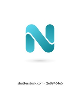 Letter N logo icon design template elements
