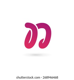 Letter N logo icon design template elements