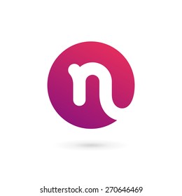 Letter N logo icon design template elements
