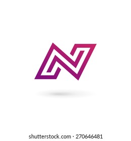 Letter N logo icon design template elements
