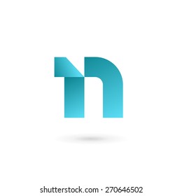 Letter N logo icon design template elements
