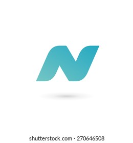 Letter N logo icon design template elements