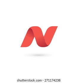 Letter N logo icon design template elements