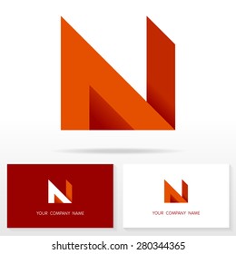 Letter N logo icon design template elements - Illustration.
Letter N logo icon design - vector sign. Business card templates.