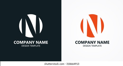 Letter N logo icon design template elements