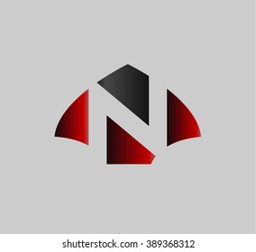 Letter N logo icon design template elements
