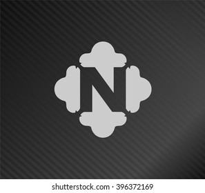 Letter N logo icon design - vector sign
