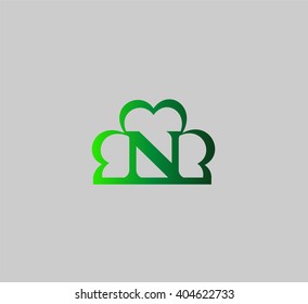 Letter N logo icon design template elements
