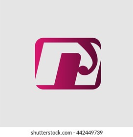 Letter n logo icon design template elements. Vector color sign
