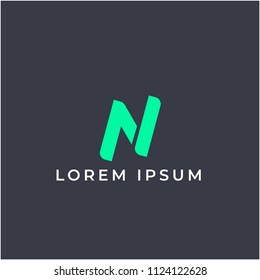 letter N logo icon template
