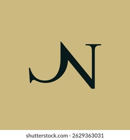 letra n ícone do logotipo modelo vetor de design	