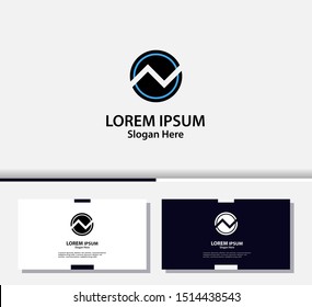 Letter N logo and icon, vector design template.EPS10