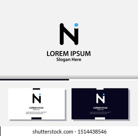 Letter N logo and icon, vector design template.EPS10