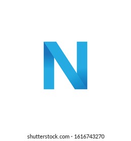 Letter N logo icon vector.