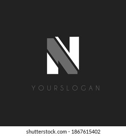 Letter N logo icon vector template.