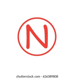 Letter N logo icon vector design template elements