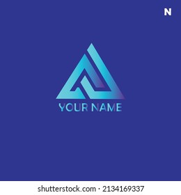 letter N logo illustration suitable for brand and company names
