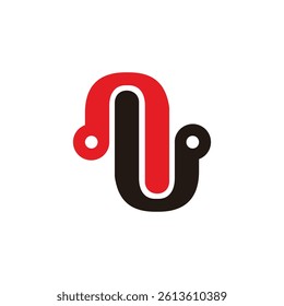 Letter N logo. industrial logo. workshop logo