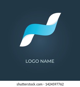 Letter "N" logo isolated. Alphabet vector 