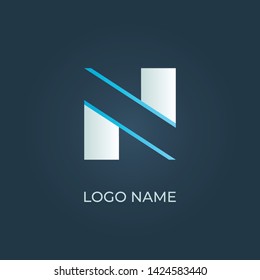 Letter "N" logo isolated. Vector image