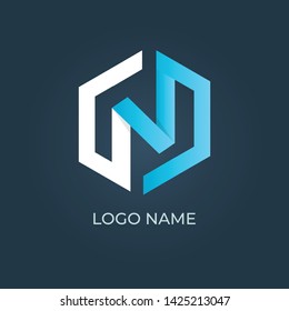 Letter "N" logo isolated. Vector image alphabet