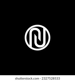 Letter N logo, Letter N line logo design