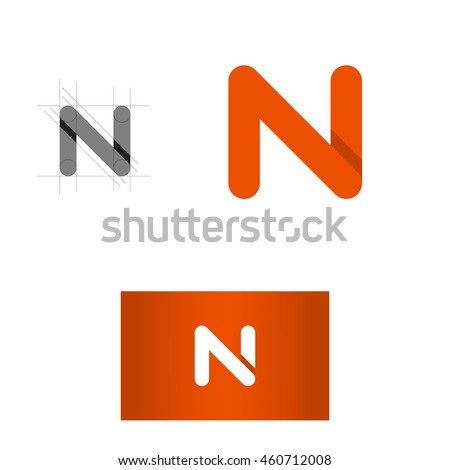 Letter N logo. Modern style. Vectror illustration. Foto stock © 