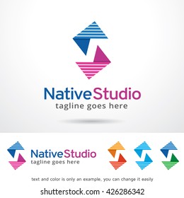 Letter N Logo Native Studio Template Design Vector 