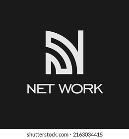 Letter N Logo Network Inspirations