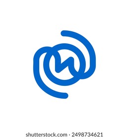 Letter N logo, original and modern in vector.