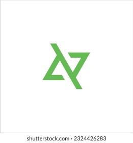 letter  N logo for sale. The logo is made with the letter N incorporated in the design, in the form of green stripes on a white background.
