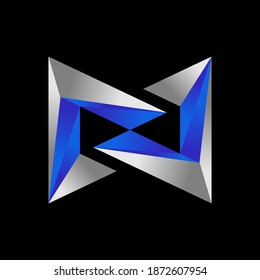 letter N logo , simple and clean