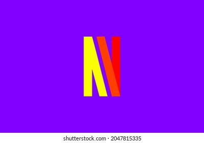 Letter N Logo Simple Modern Ambigram