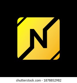 
Letter N Logo Stock Vector