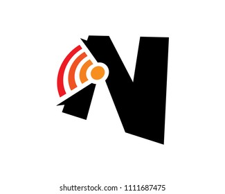 Letter N Logo Symbol Template Design Vector, Emblem, Design Concept, Creative Symbol, Icon