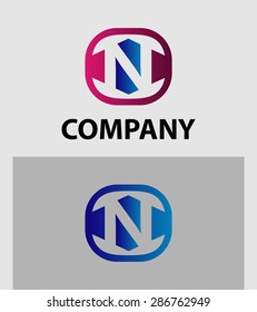 Letter N logo / symbol - vector icon 