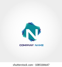 Letter N Logo Template