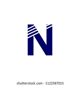 LETTER N LOGO TEMPLATE