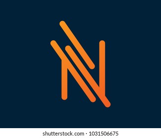 Letter N Logo Template Design Vector, Emblem, Design Concept, Creative Symbol, Icon