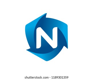 Letter N Logo Template Design Vector, Emblem, Concept Design, Creative Symbol, Icon