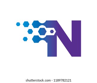 Letter N Logo Template Design Vector, Emblem, Concept Design, Creative Symbol, Icon