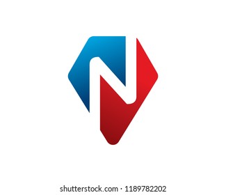 Letter N Logo Template Design, Vector, Emblem, Concept Design, Creative Symbol, Icon