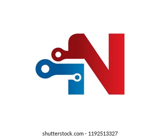 Letter N Logo Template Design Vector, Emblem, Concept Design, Creative Symbol, Icon
