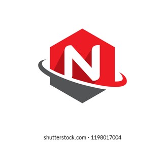Letter N Logo Template Design Vector, Emblem, Concept Design, Creative Symbol, Icon