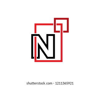 Letter N Logo Template Design Vector, Emblem, Concept Design, Creative Symbol, Icon