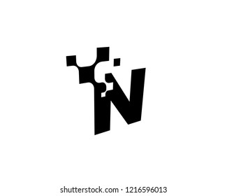 Letter N Logo Template Design Vector, Emblem, Concept Design, Creative Symbol, Icon