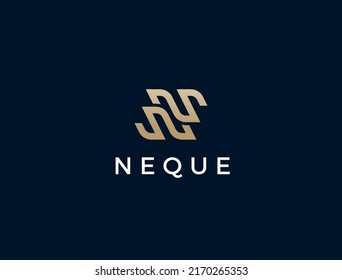 Letter N logo template. Unique modern creative logotype. Vector icon.